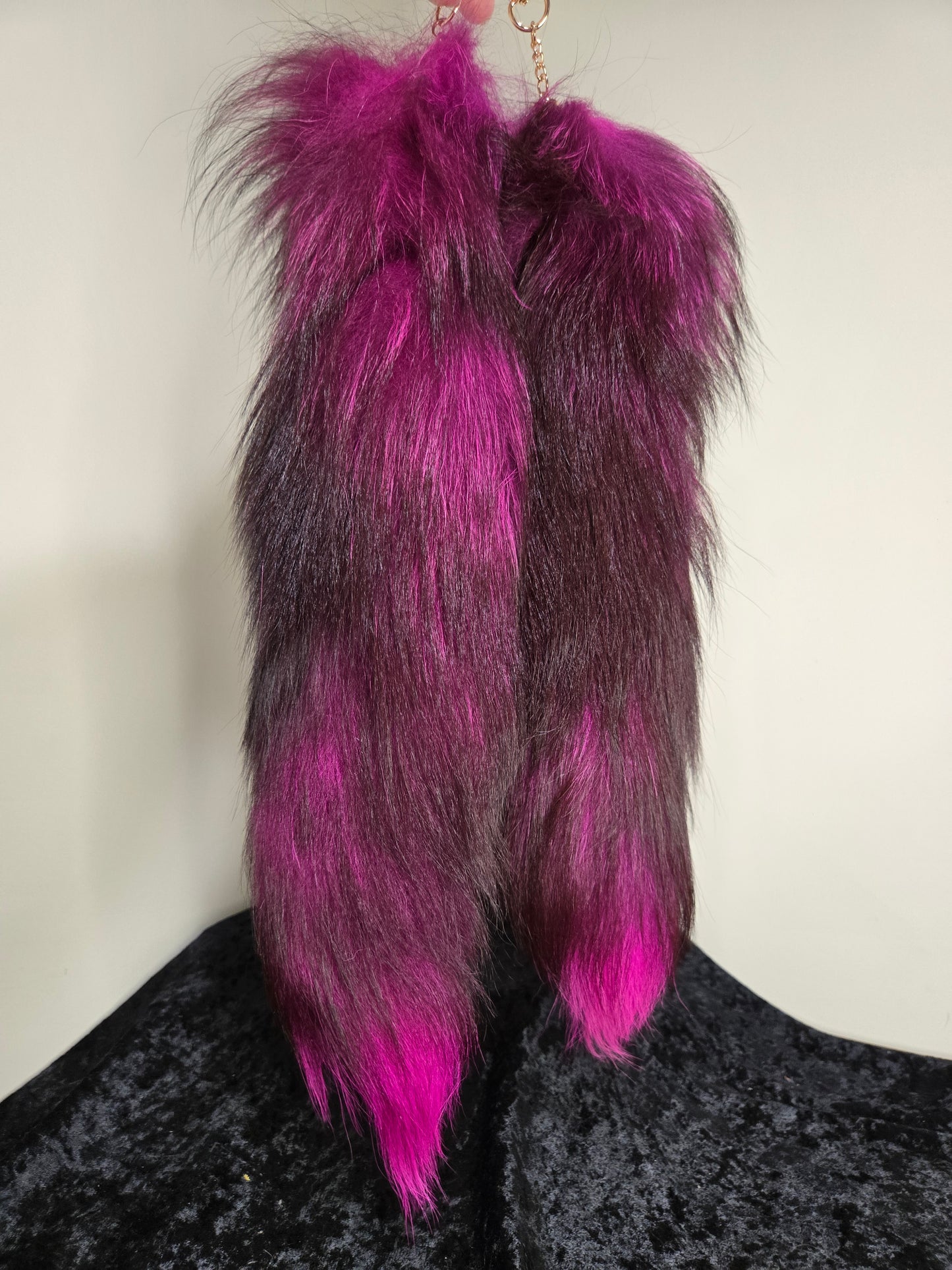 Fox Tails with Keychain Clip