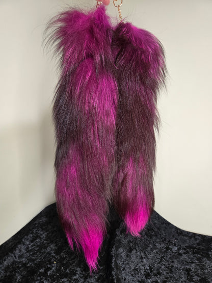 Fox Tails with Keychain Clip