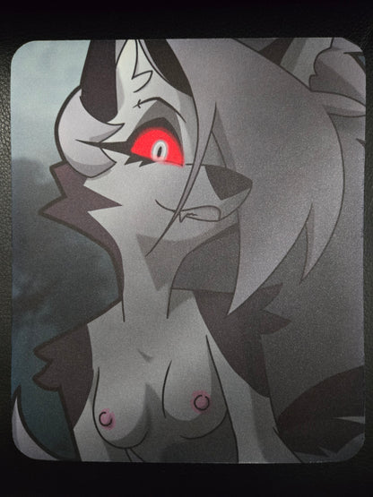 Loona Smokey Hellhound NSFW Rectangle Mouse Pad