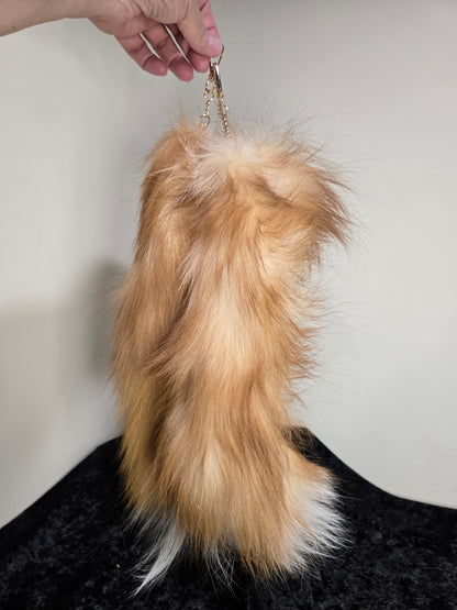 Fox Tails with Keychain Clip