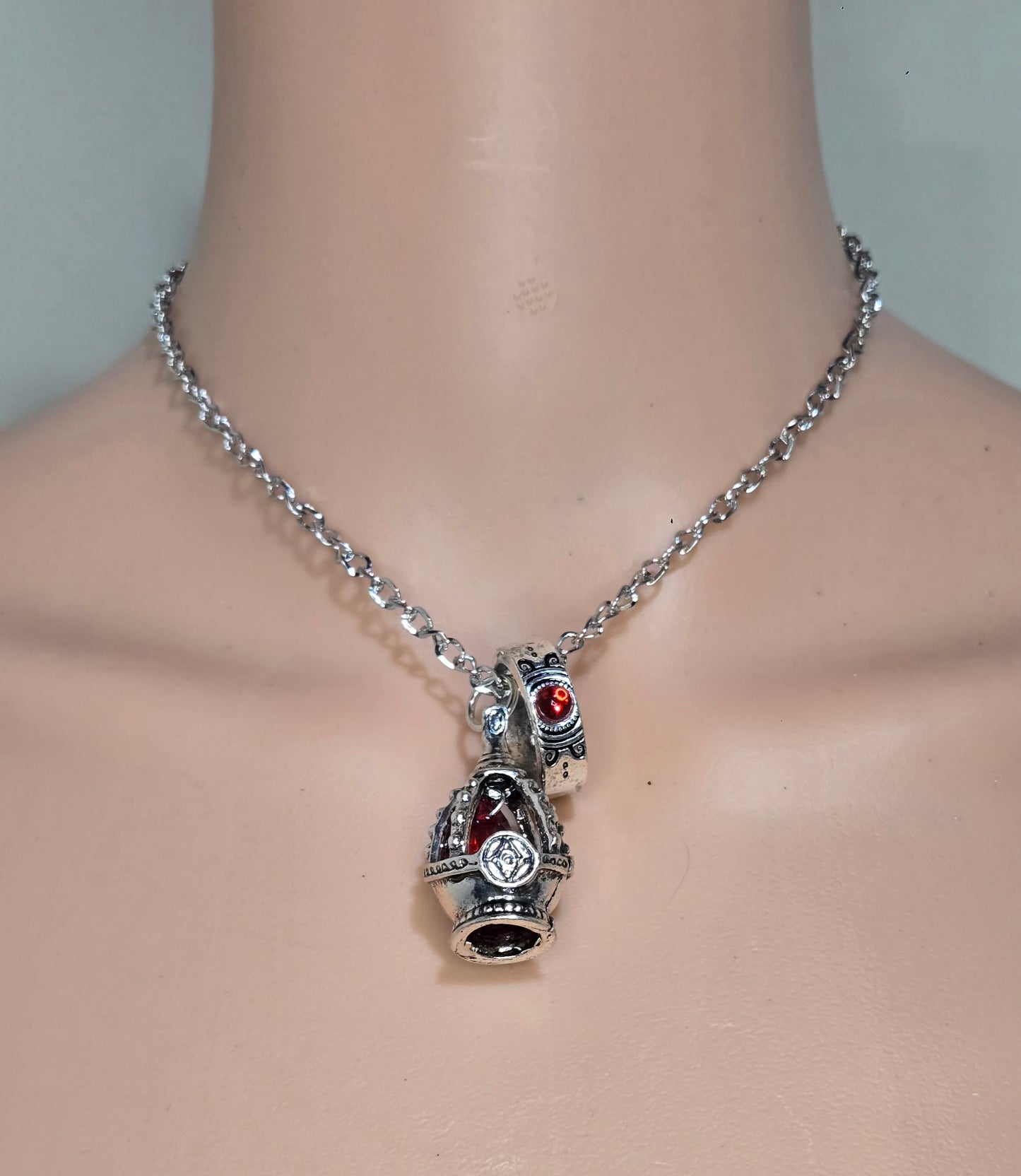 Magi Madoka Magica Inspired Necklace and Ring Set
