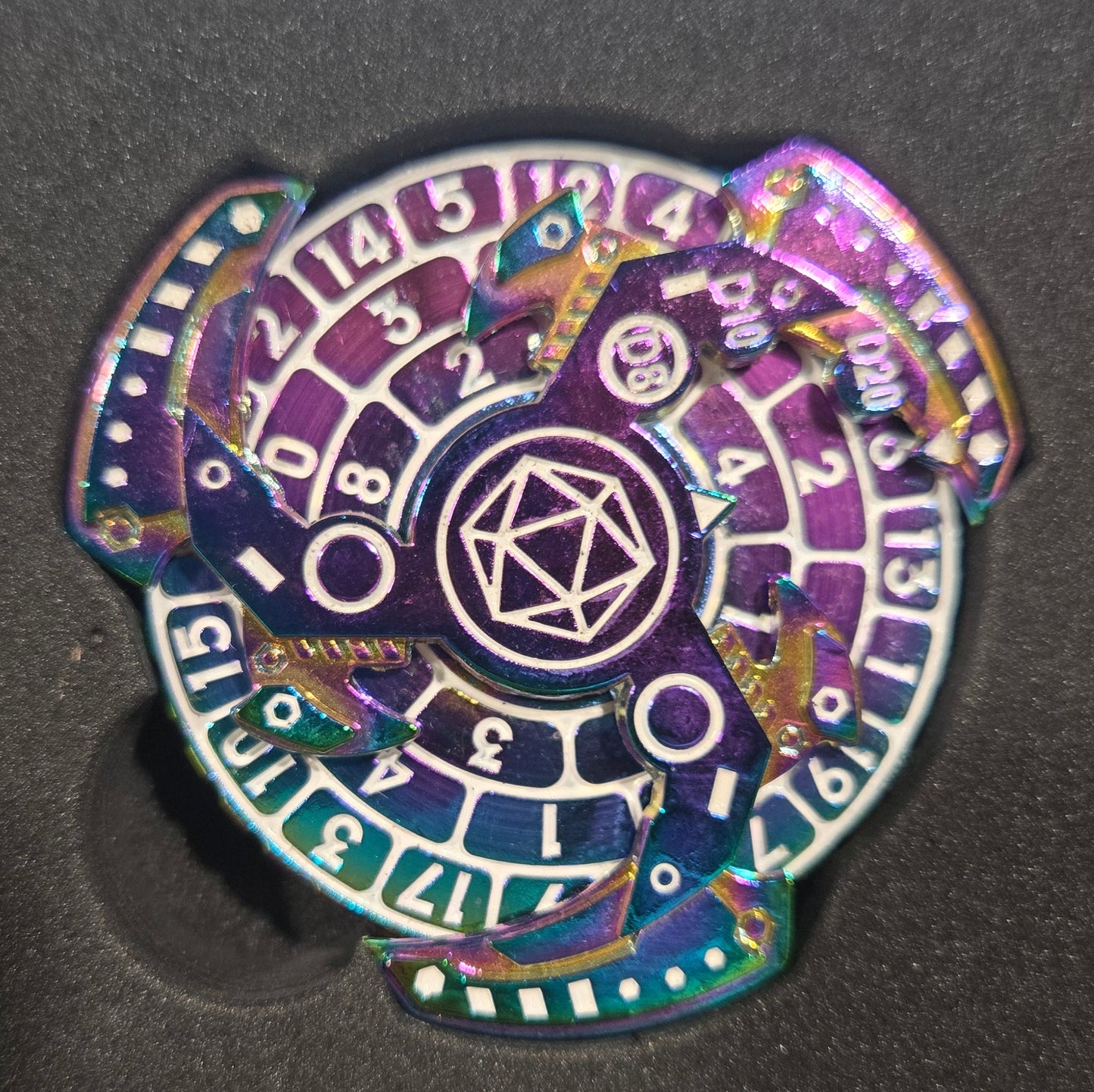 Mechanical Style Turntable Metal Dice (60mm)