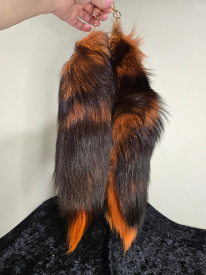 Fox Tails with Keychain Clip