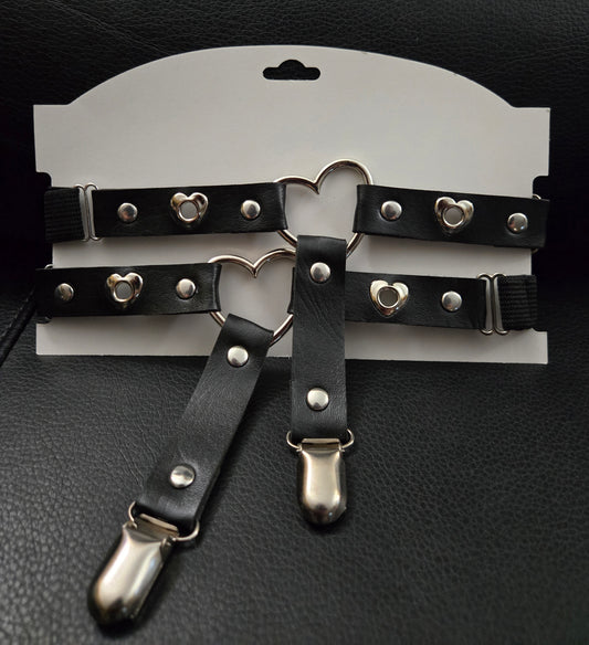 Heart Stud Garters