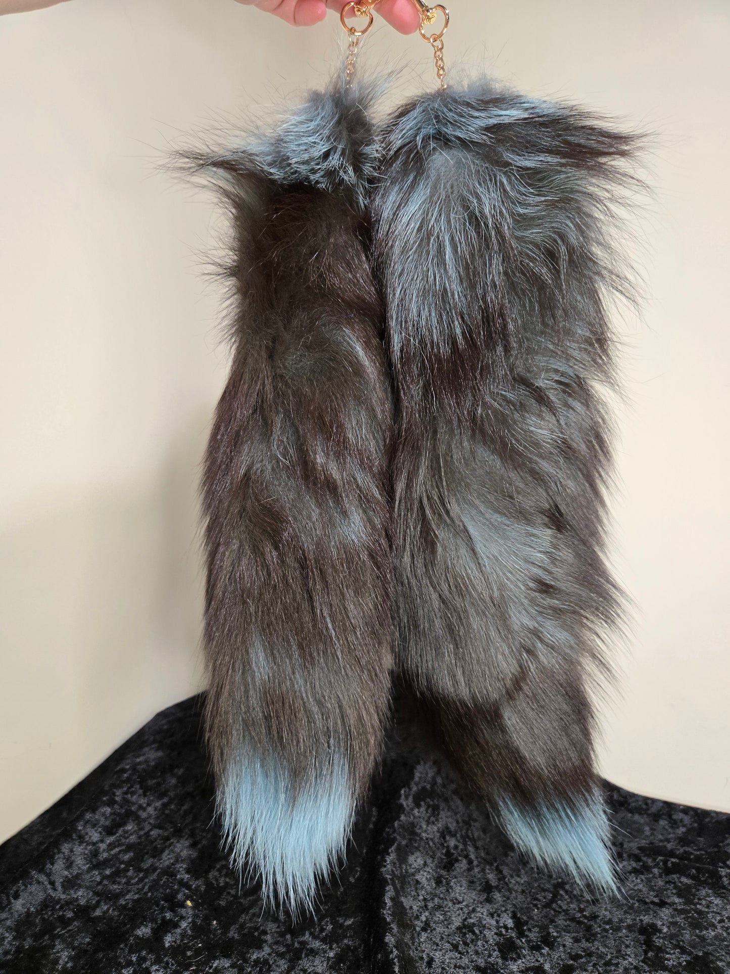 Fox Tails with Keychain Clip
