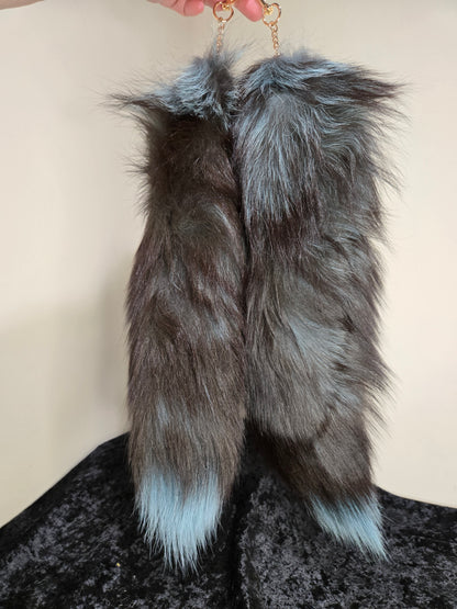 Fox Tails with Keychain Clip