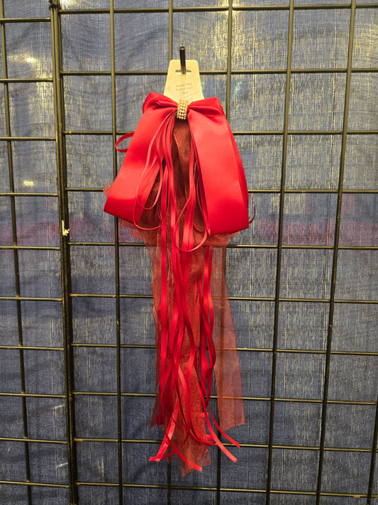 Kawaii Red Ribbon Hair Bow