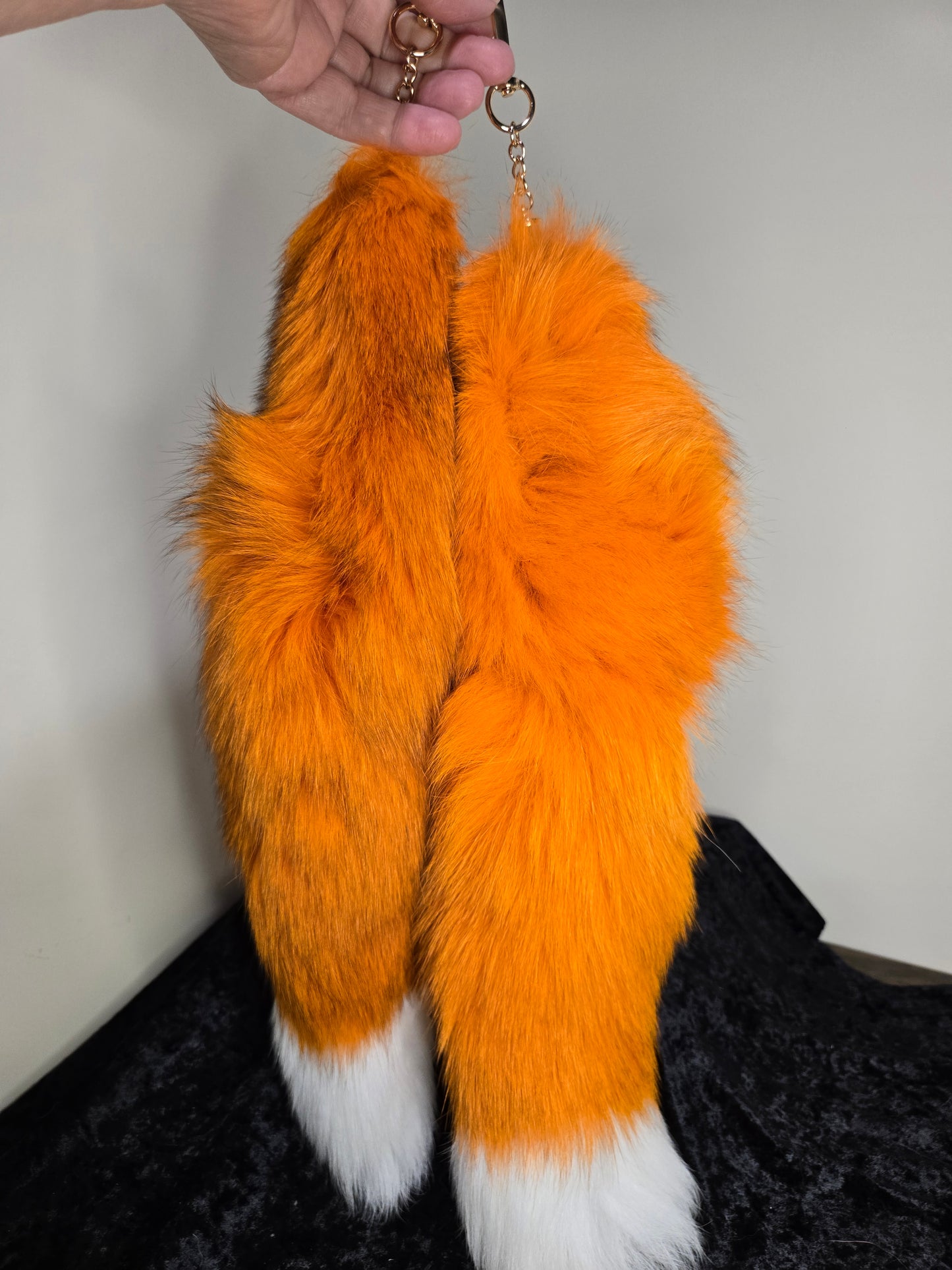 Fox Tails with Keychain Clip