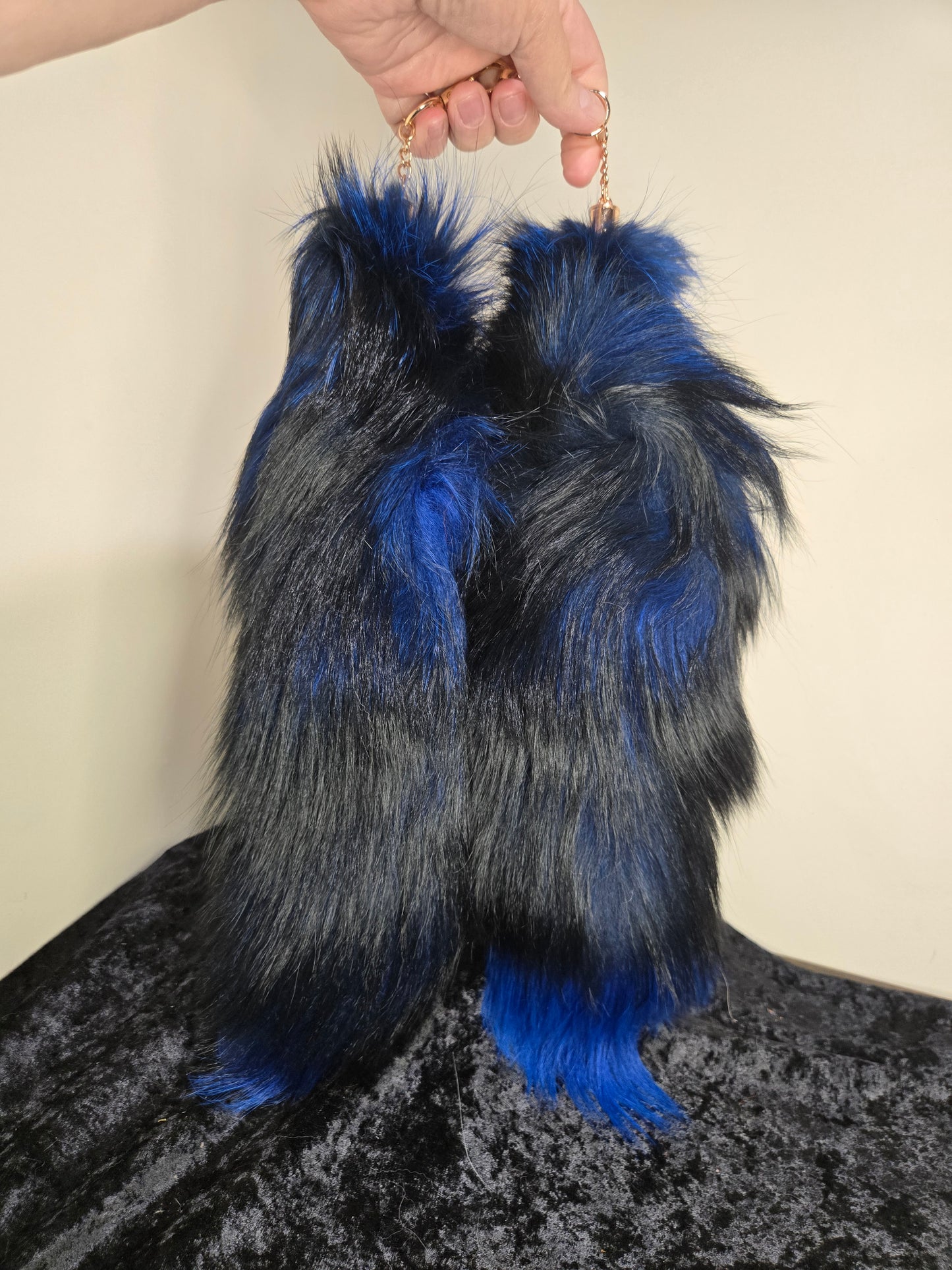 Fox Tails with Keychain Clip