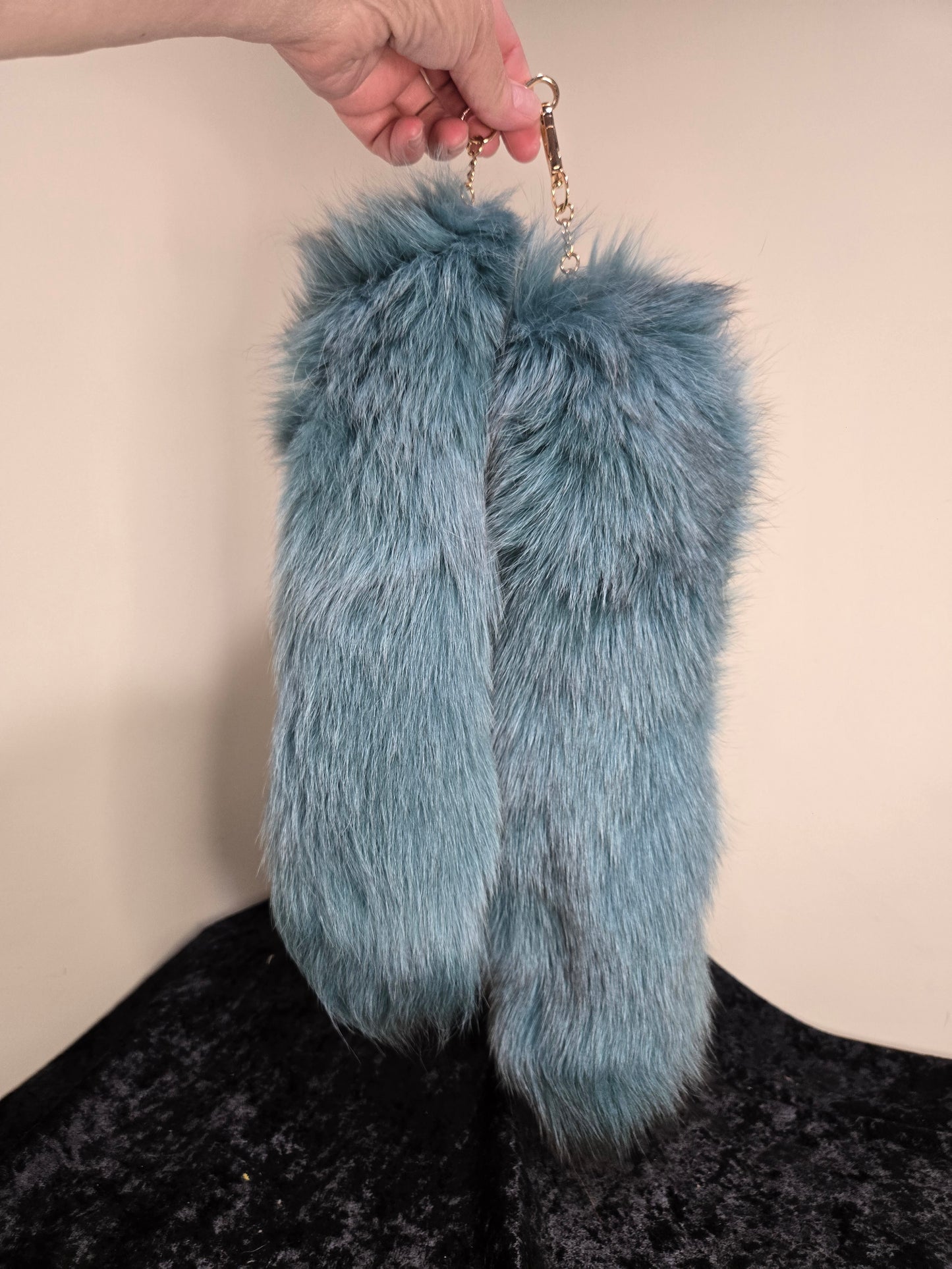 Fox Tails with Keychain Clip