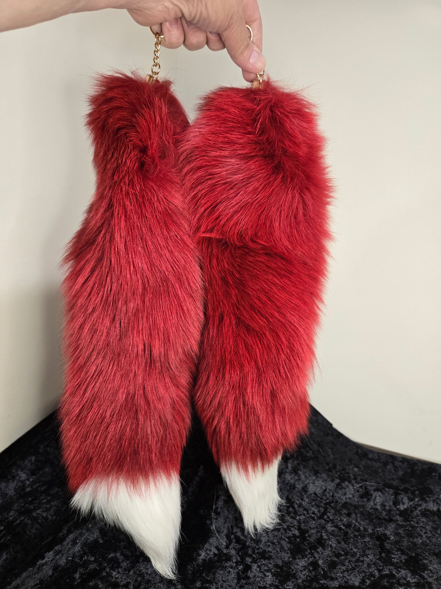 Fox Tails with Keychain Clip