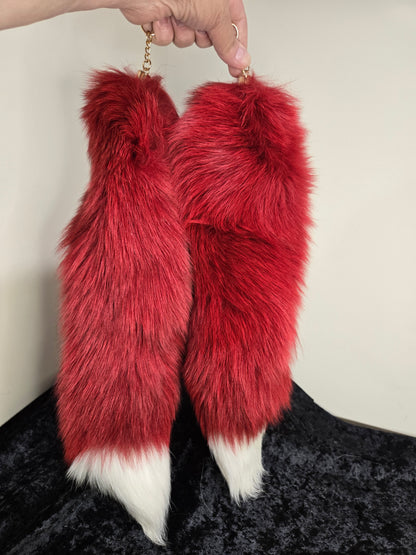 Fox Tails with Keychain Clip
