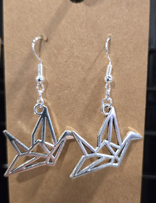 Origami Crane Earrings