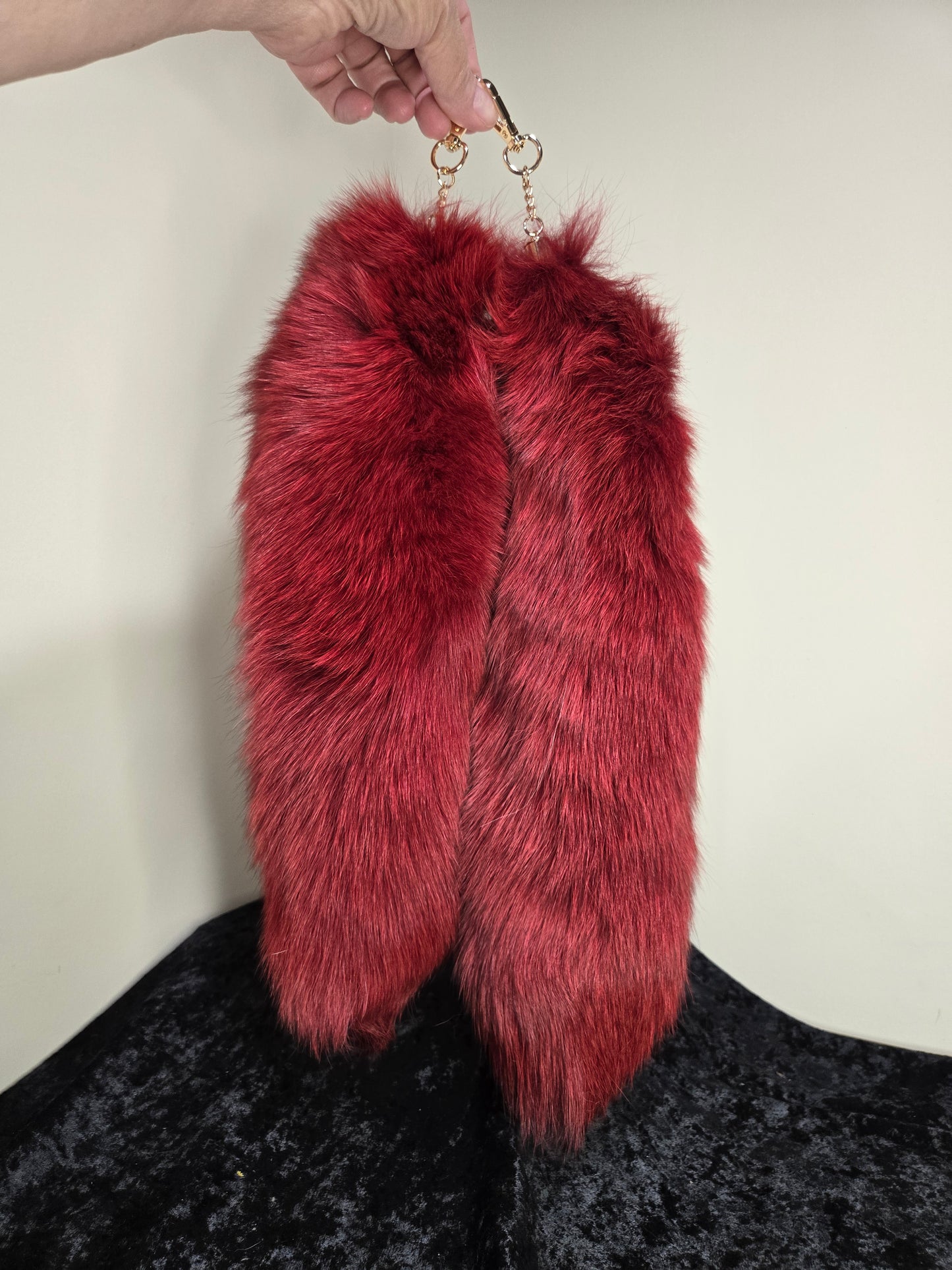 Fox Tails with Keychain Clip