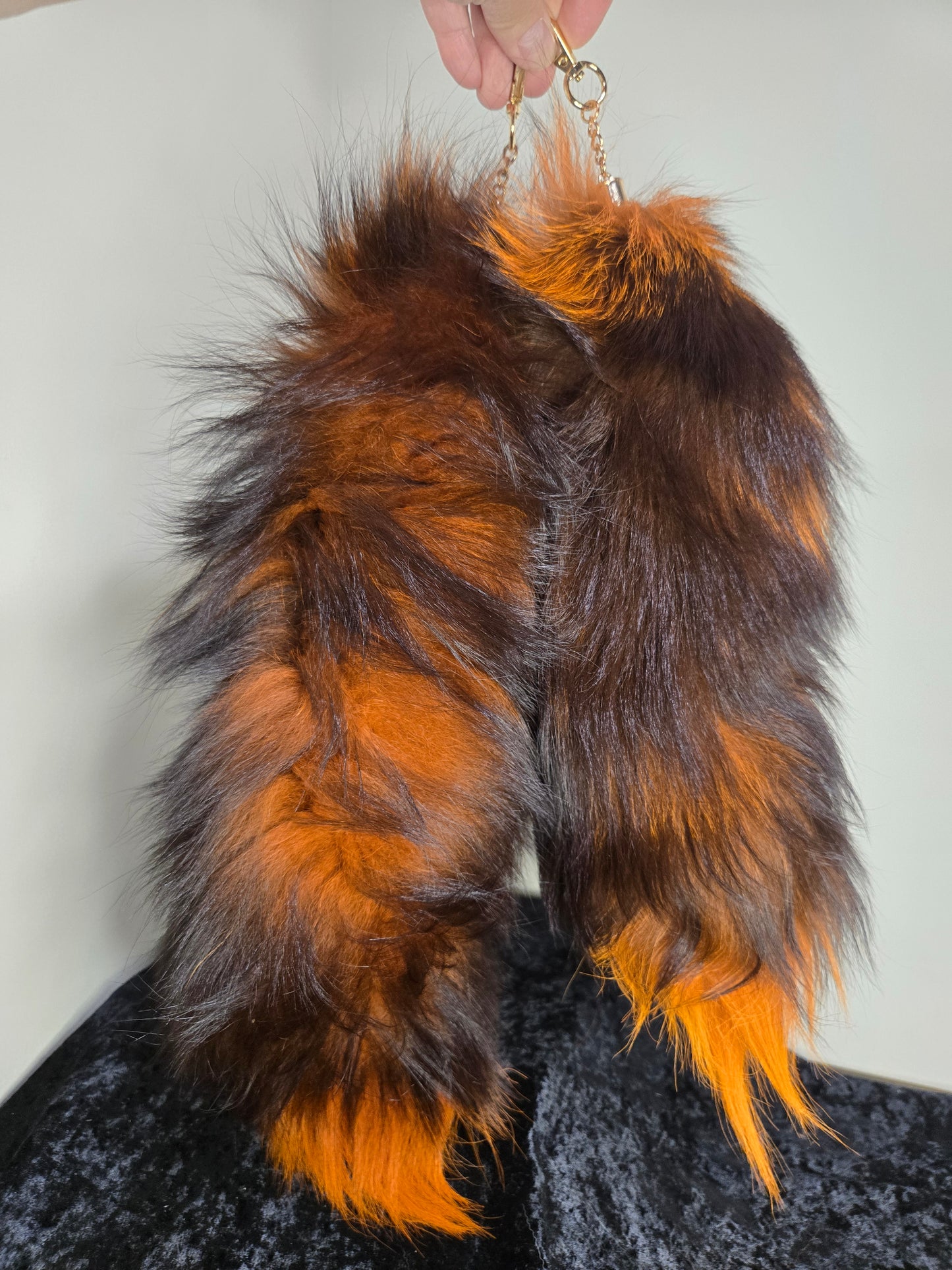 Fox Tails with Keychain Clip