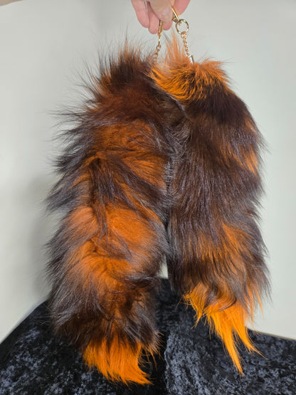 Fox Tails with Keychain Clip