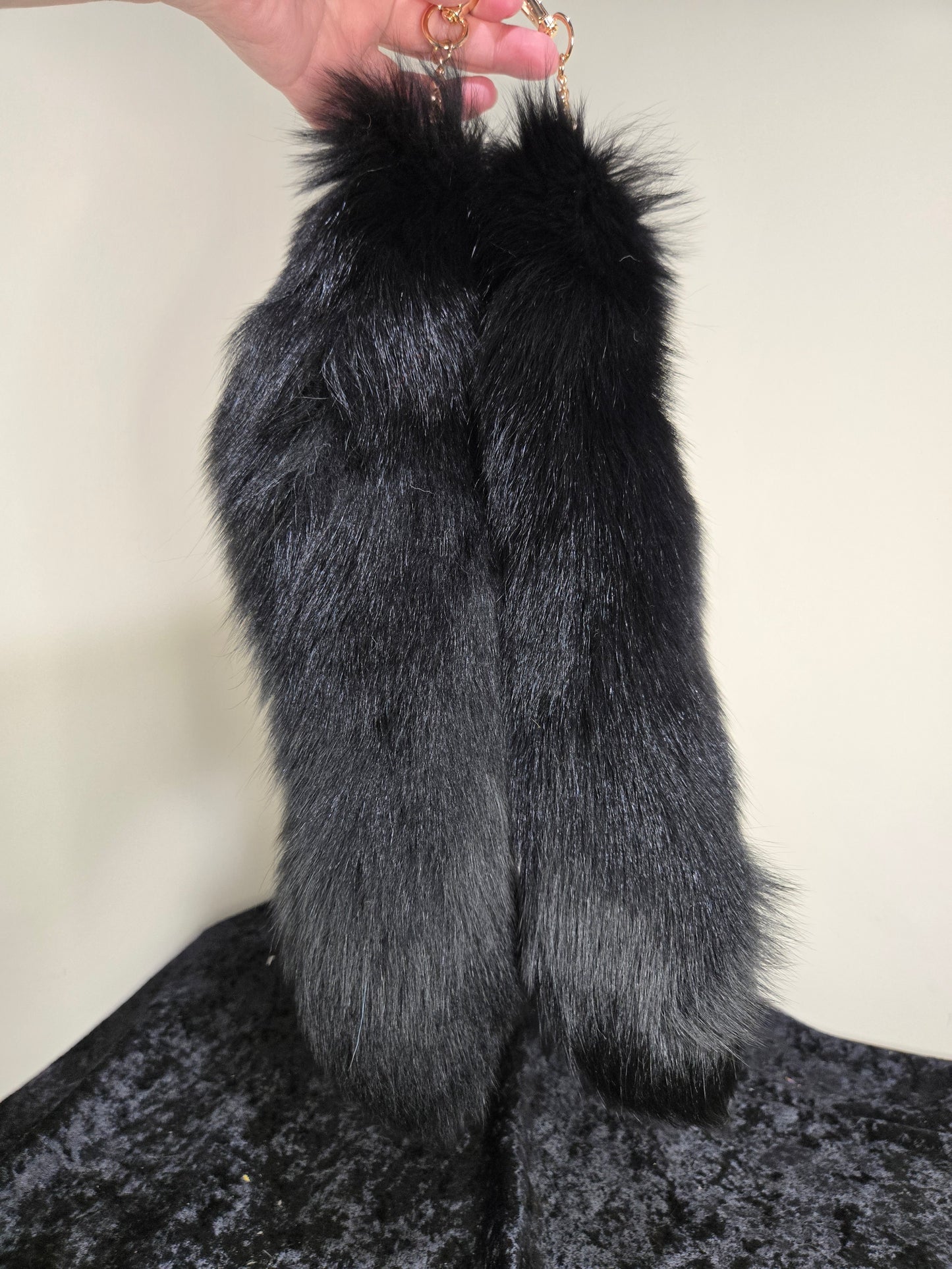 Fox Tails with Keychain Clip
