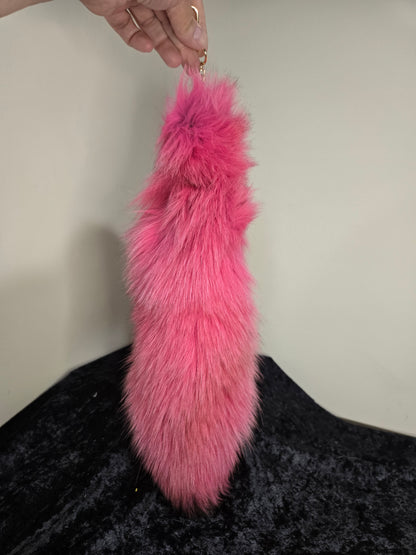 Fox Tails with Keychain Clip