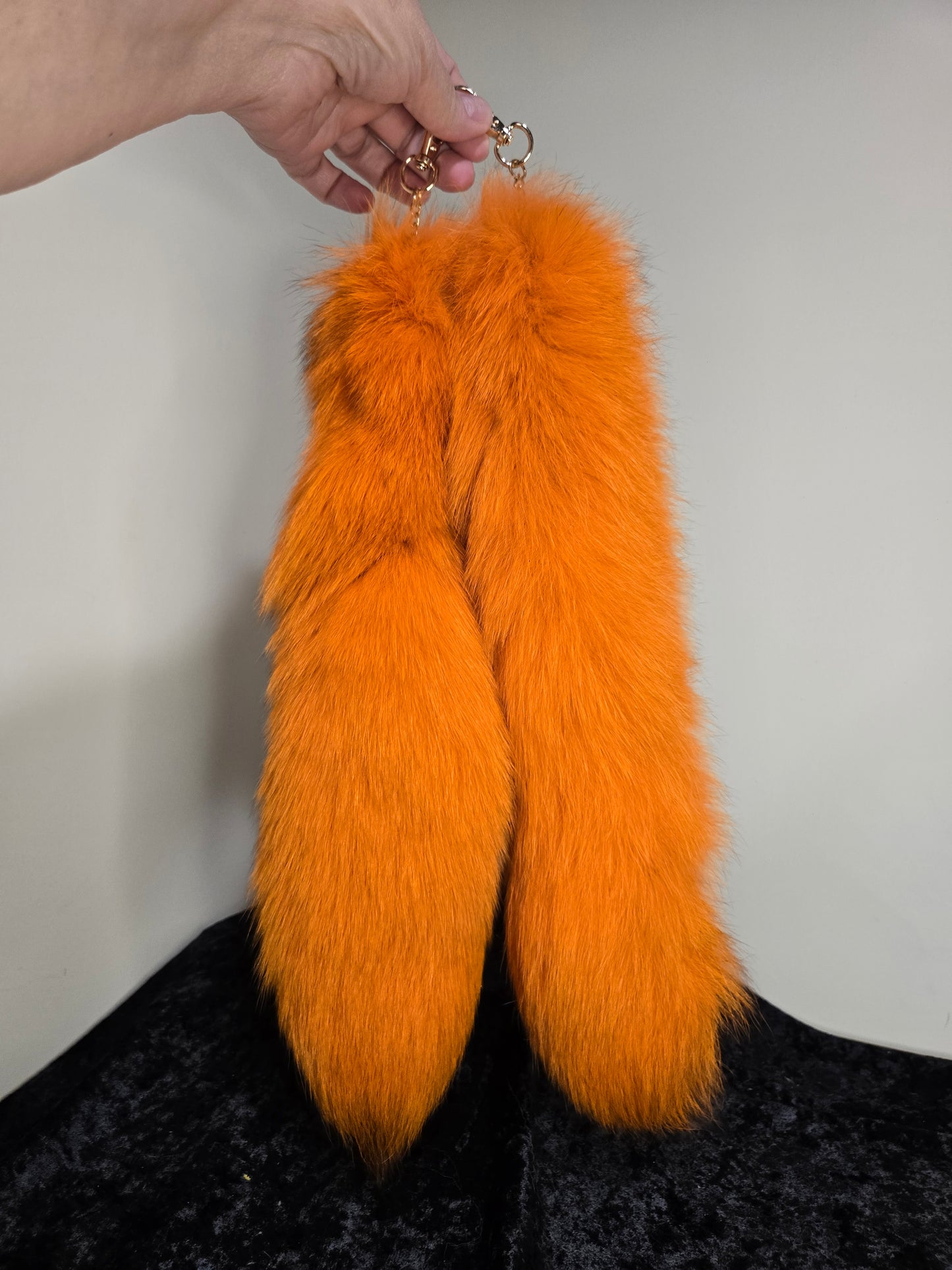 Fox Tails with Keychain Clip