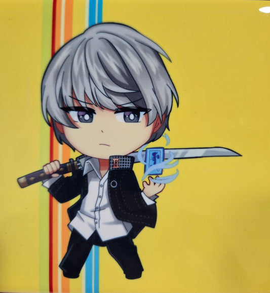 P4 Protagonist Yu Narakami Ceramic Coaster