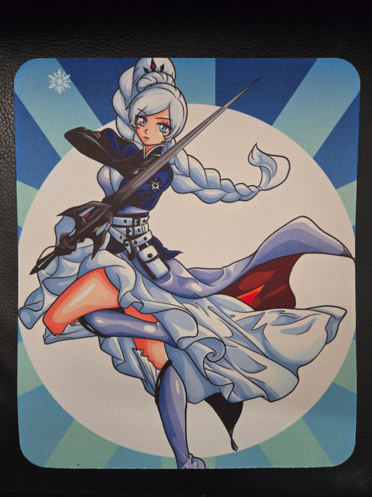 RWBY Weiss Rectangle Mouse Pad