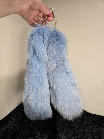 Fox Tails with Keychain Clip
