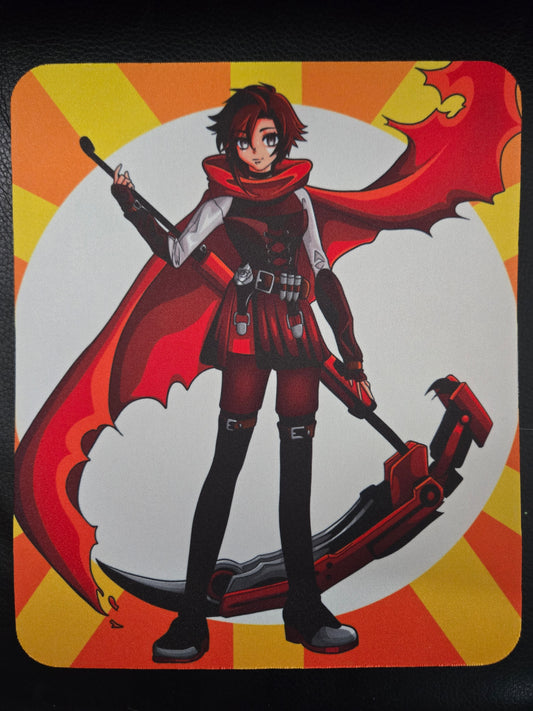 RWBY Ruby Rose Rectangle Mouse Pad