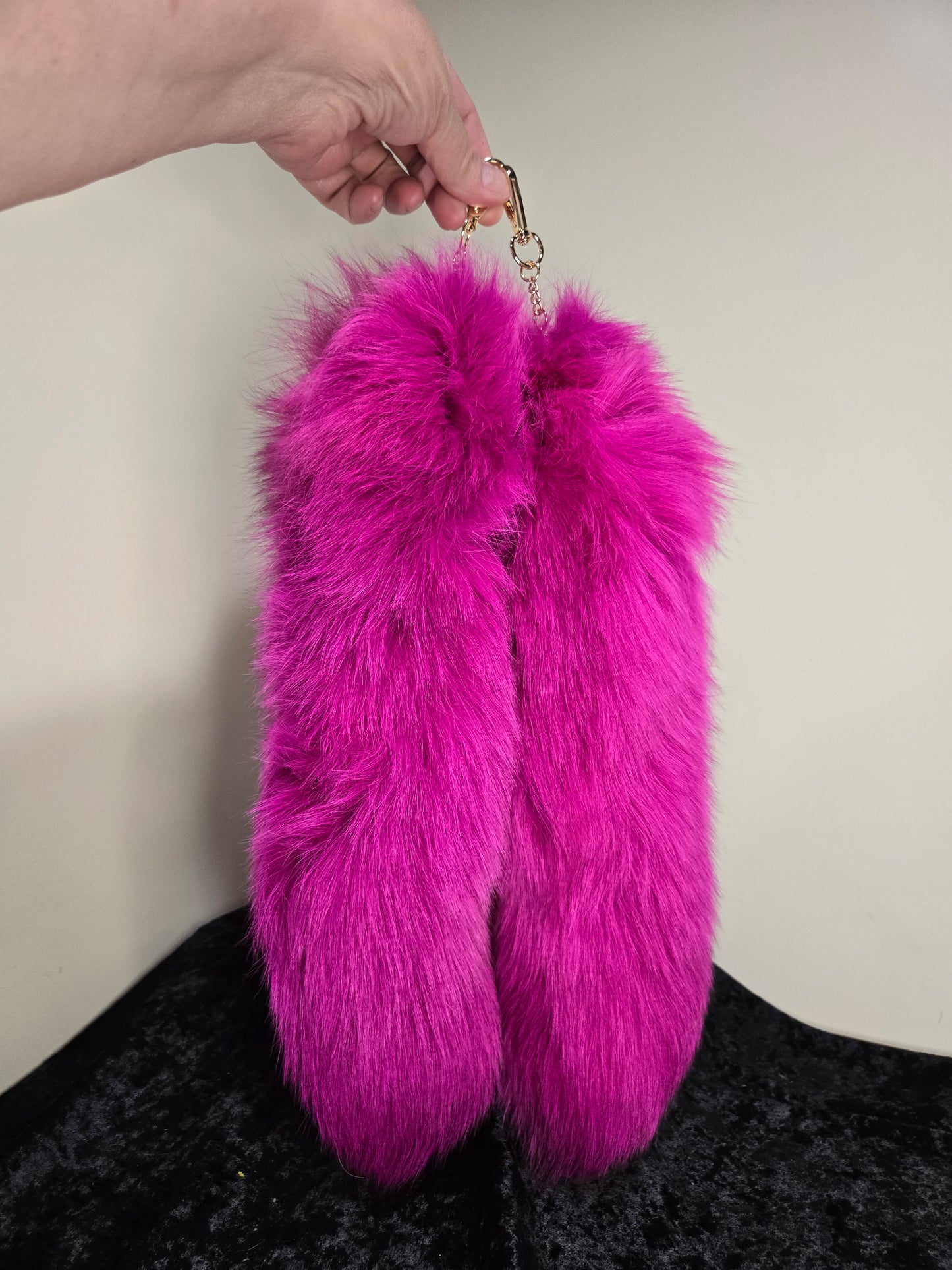 Fox Tails with Keychain Clip