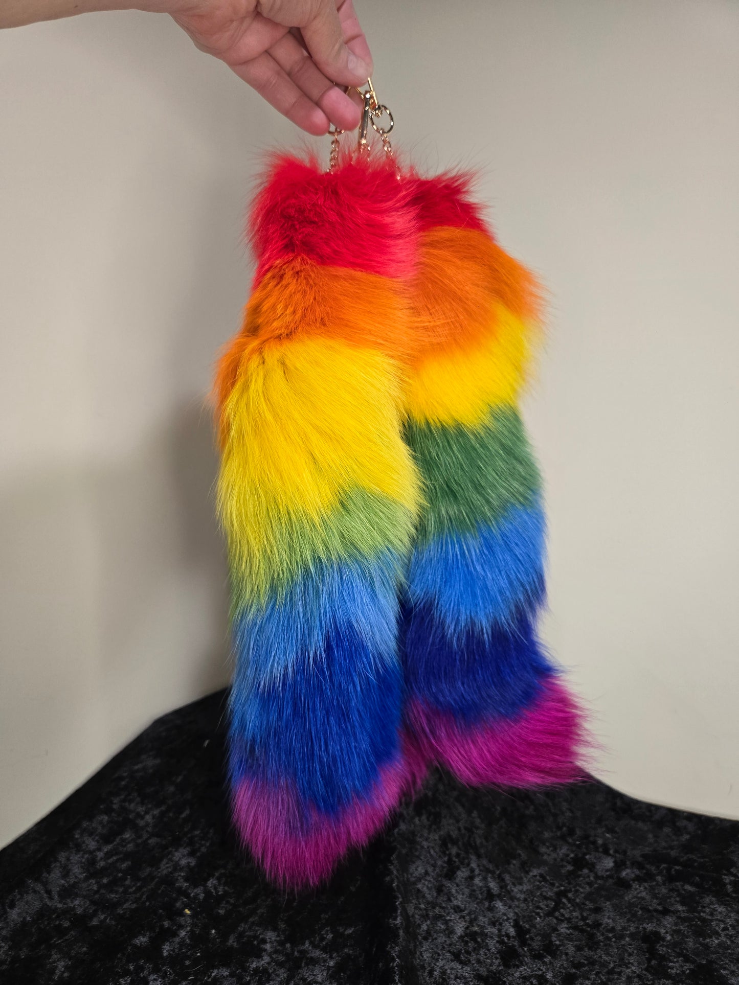 Fox Tails with Keychain Clip